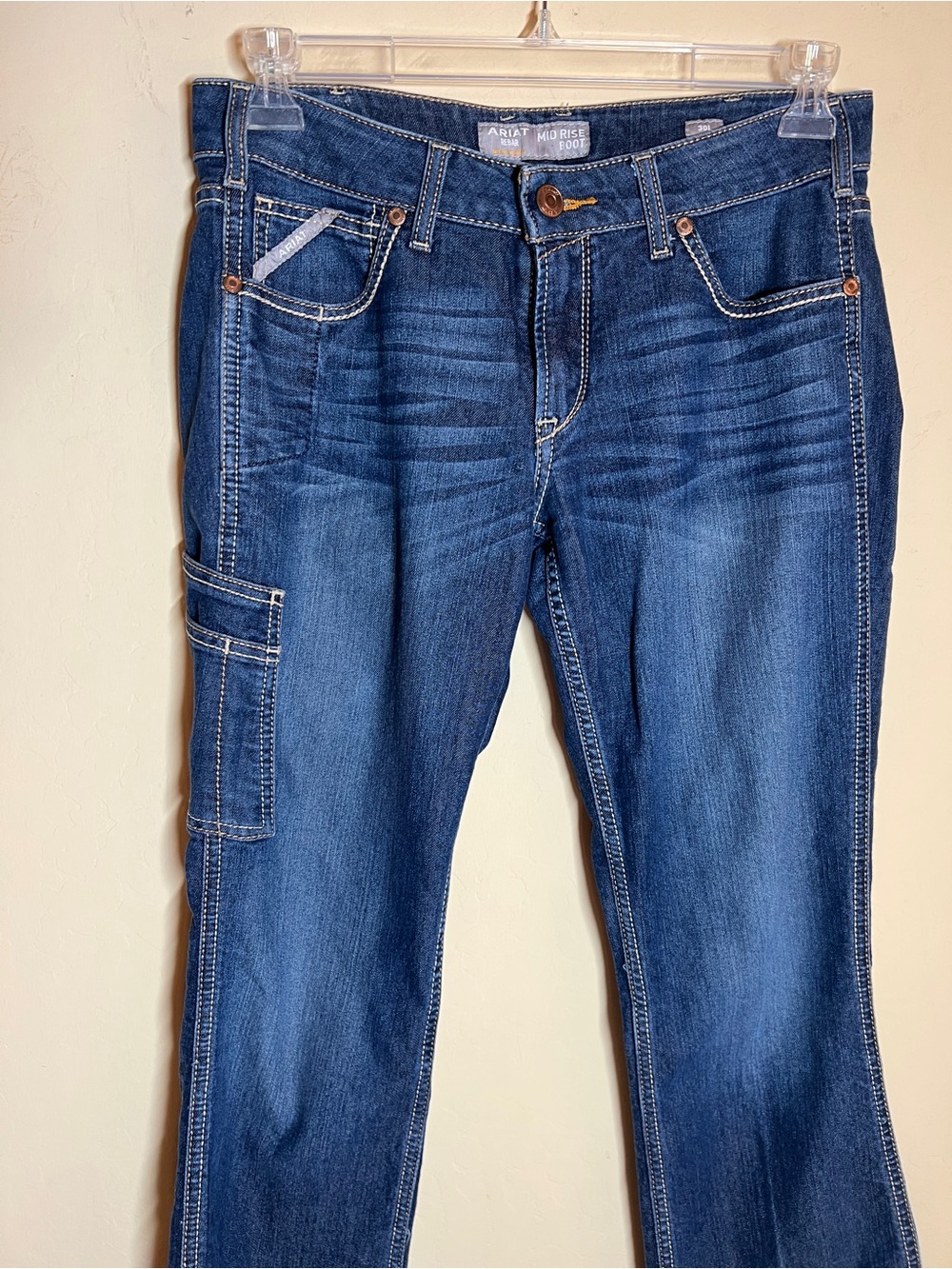 Ariat Rebar Mid Rise Bootcut Jeans Size 30 Long - Picture 5 of 12